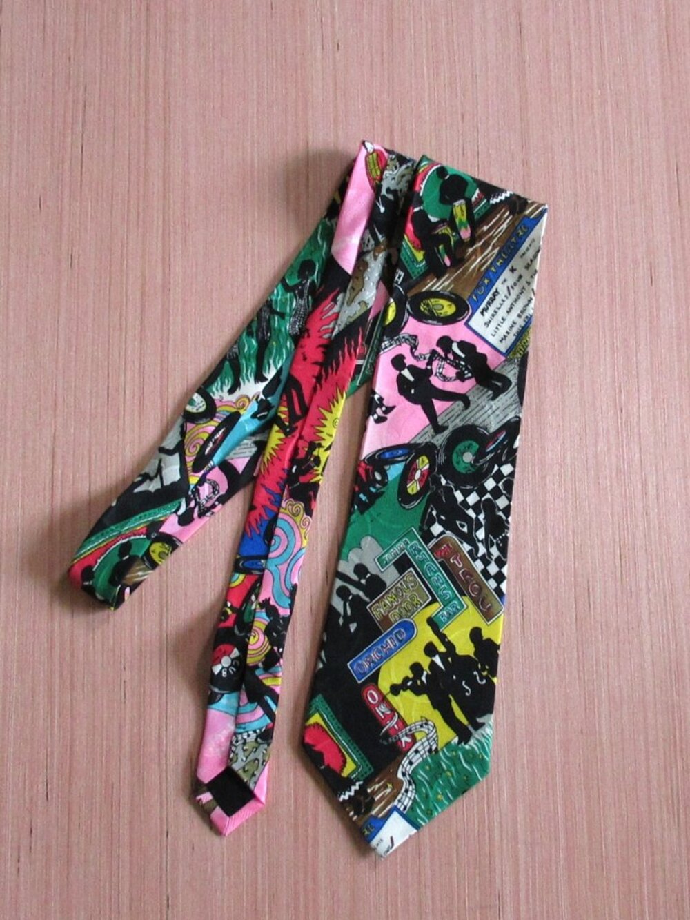 Nicole Miller 1991 Novelty Jazz Graphic Tie – Vintage